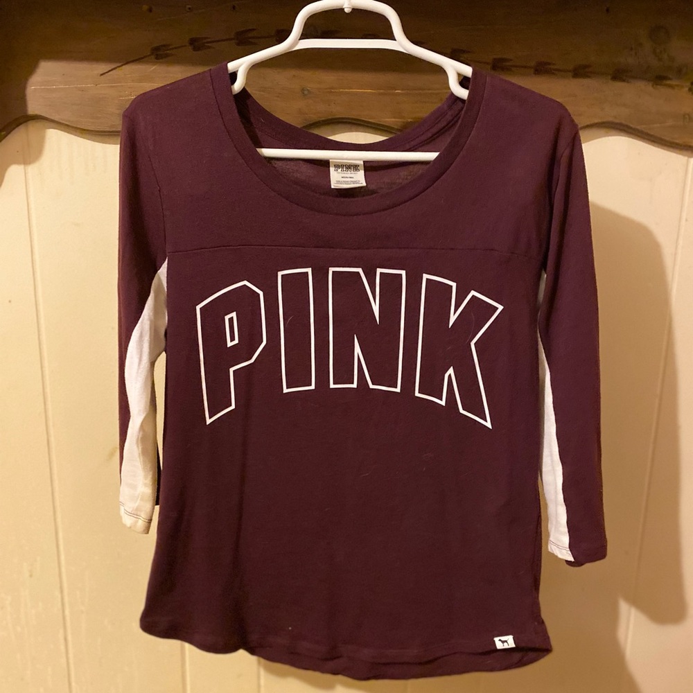 PINK Victoria Secret 1/4 sleeve tee